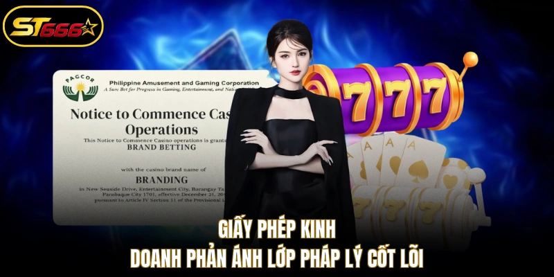 Giấy phép kinh doanh phản ánh lớp pháp lý cốt lõi