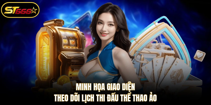 Minh họa giao diện theo dõi lịch thi đấu thể thao ảo