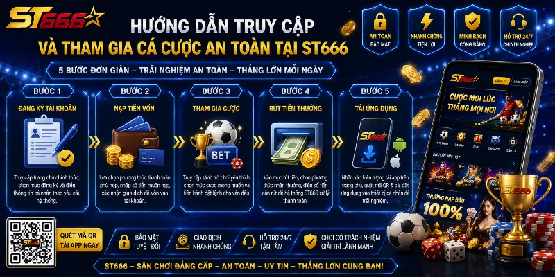 Quy trình truy cập ST666 đơn giản dành cho người mới